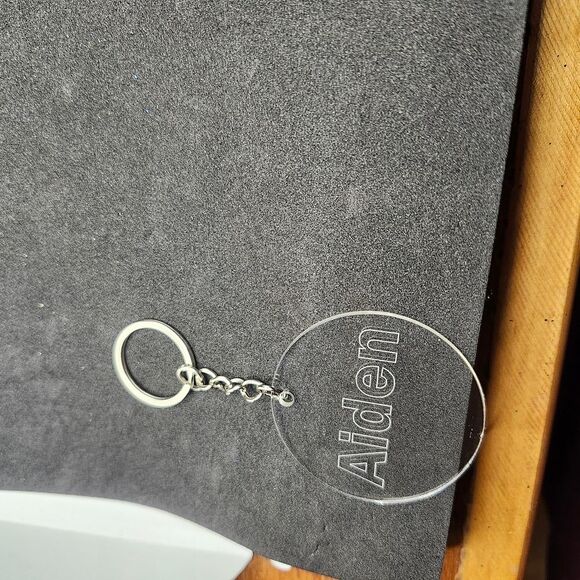 Handcrafted Custom Made Acrylic Rectangle Keychain Zipper Pull Bag Charm - Picture 8 of 15